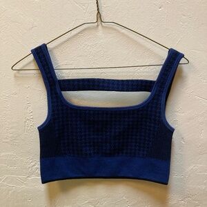 Nagata Blue Merino Wool Sports Bra